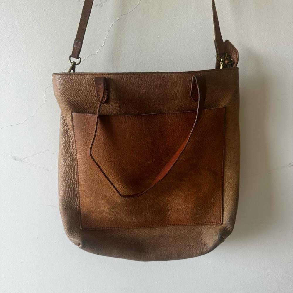 Madewell medium transport tote zipper top